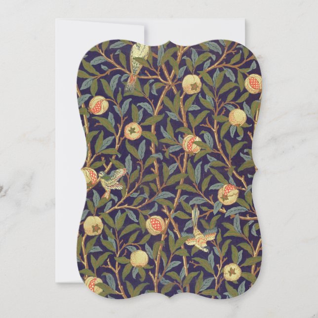 William Morris Bird And Pomegranate Vintage Art (Front)