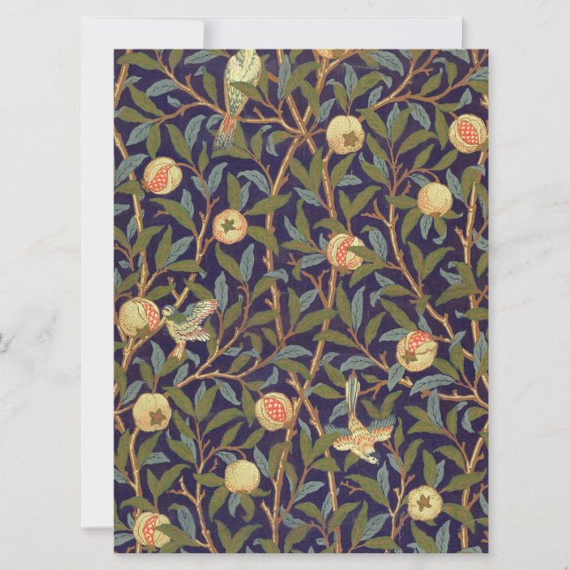 William Morris Bird And Pomegranate Vintage Art (Front)