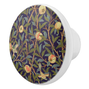 William Morris Bird And Pomegranate Vintage Floral Ceramic Knob