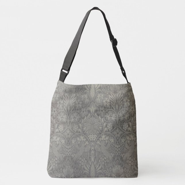 William Morris Bird and Vine Pattern Crossbody Bag (Back)