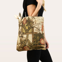 William Morris Bird on Trellis, Earthy Cottagecore