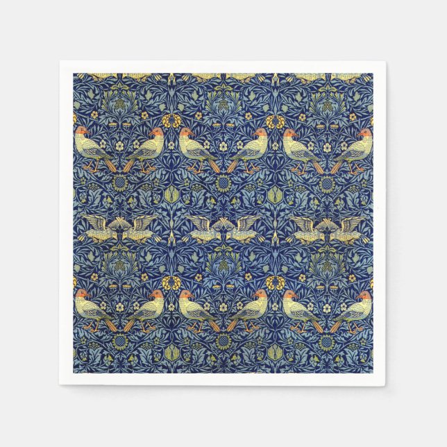 William Morris Bird Pattern Napkin (Front)