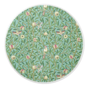 William Morris "Bird & Pomegranate" 3. Ceramic Knob