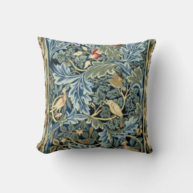 William Morris Birds and Acanthus Cushion (Front)