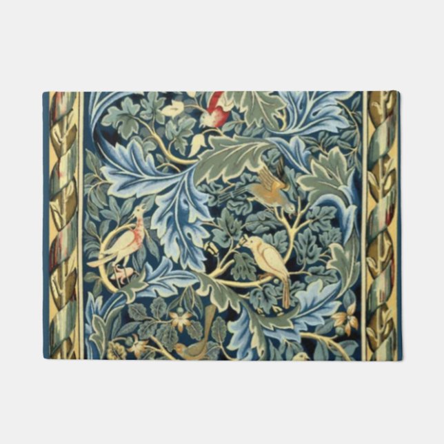 William Morris Birds and Acanthus Doormat (Front)