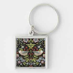 William Morris birds and flowers 2 Key Ring
