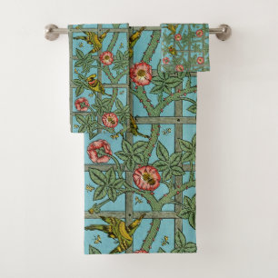 William Morris Birds and Flowers Bath Towel Set