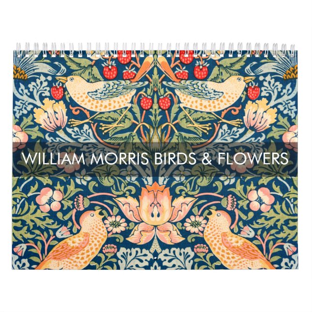 William Morris Birds and Flowers Design Calendar (Cover)
