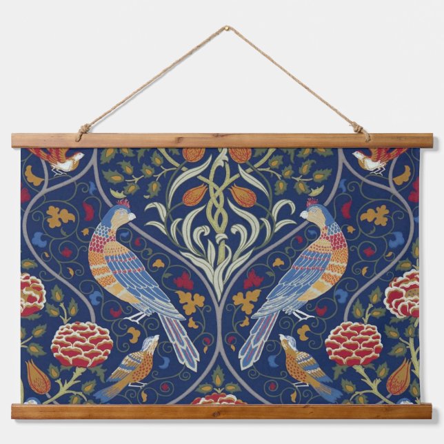 William Morris, Birds and Flowers Hanging Tapestry (Front)