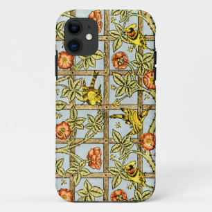 William Morris birds and flowers pattern iPhone 11 Case