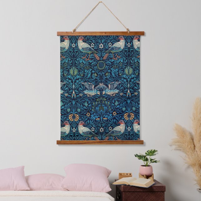 William Morris Birds famous pattern Hanging Tapestry (Bedroom)