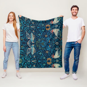 William Morris Birds Fleece Blanket