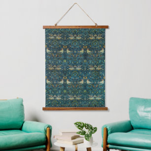 William Morris Birds & Floral Pattern Hanging Tapestry