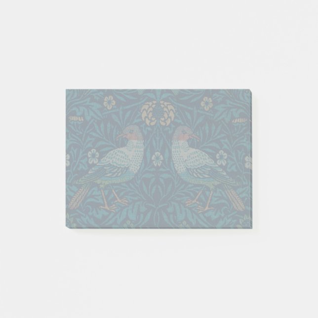 William Morris - Birds & Floral Pattern Post-it Notes (Front)