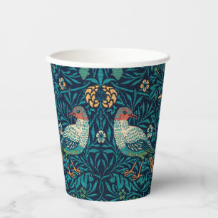 William Morris - Birds Floral Pattern Splicing Paper Cups