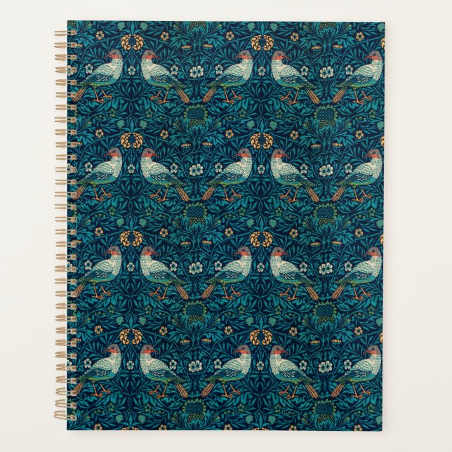 William Morris - Birds Floral Pattern Splicing Planner (Front)