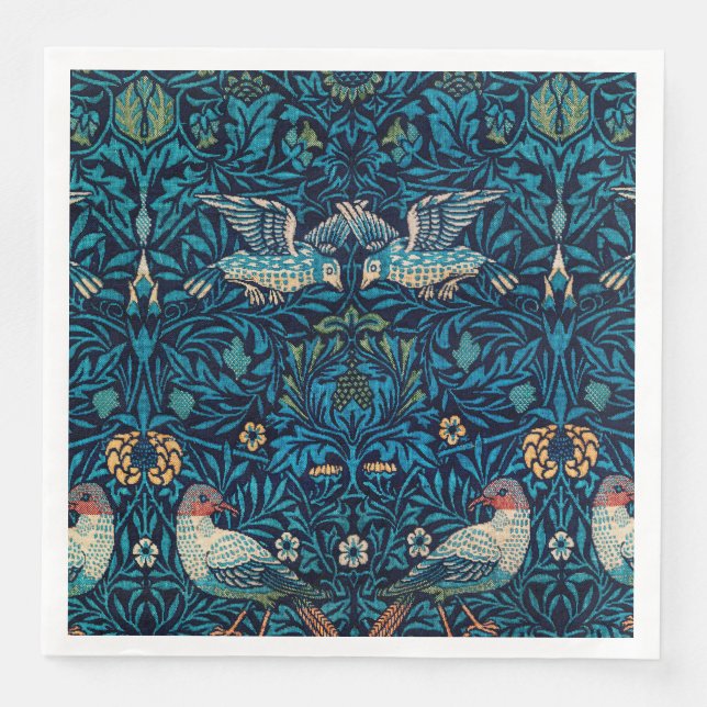 William Morris Birds Napkin (Front)