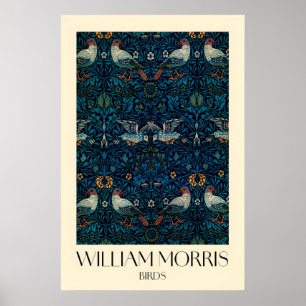 William Morris Birds Pattern  Matte Art Print