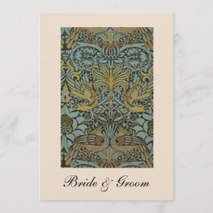 William Morris Birds Pattern Wedding Invitations