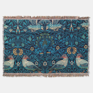 William Morris Birds Throw Blanket