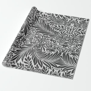 William Morris BLACK AND WHITE Wrapping Paper