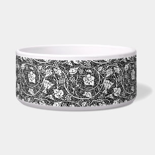 William Morris Black White Grape Vine Pattern