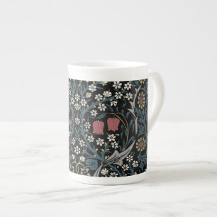 William Morris Blackthorn Floral Art Nouveau Bone China Mug