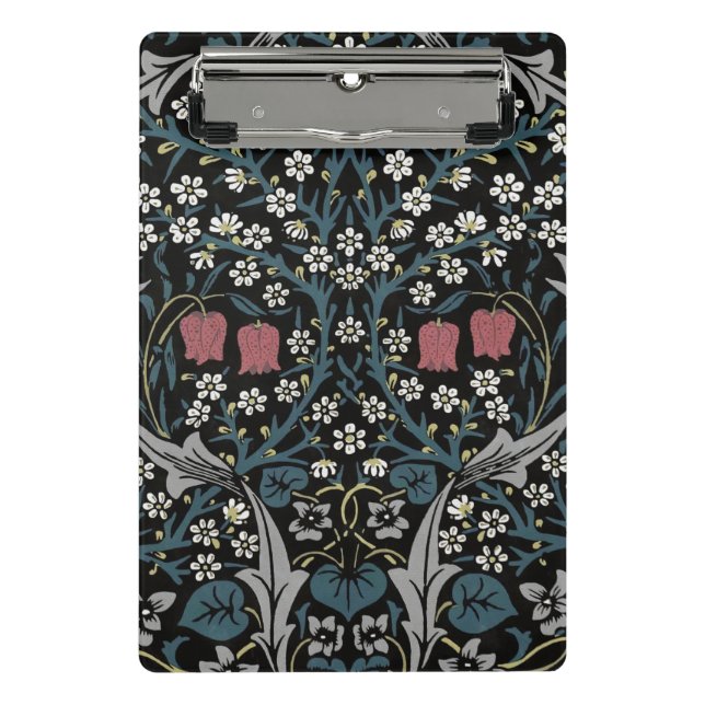 William Morris Blackthorn Floral Art Nouveau Mini Clipboard (Front)