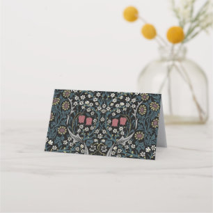 William Morris Blackthorn Floral Art Nouveau Place Card