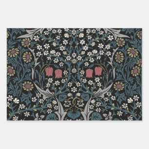 William Morris Blackthorn Floral Art Nouveau Wrapping Paper Sheet