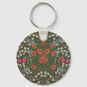 William Morris Blackthorn Garden Flower Classic Key Ring