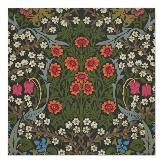 William Morris Blackthorn Garden Flower Classic Poster (Front)