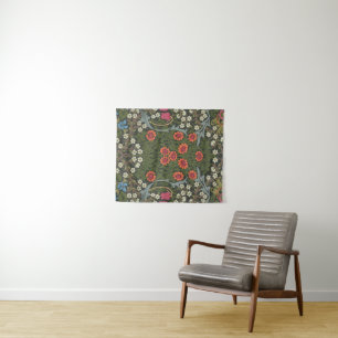William Morris Blackthorn Garden Flower Classic Tapestry