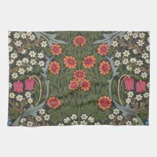 William Morris Blackthorn Garden Flower Classic Tea Towel