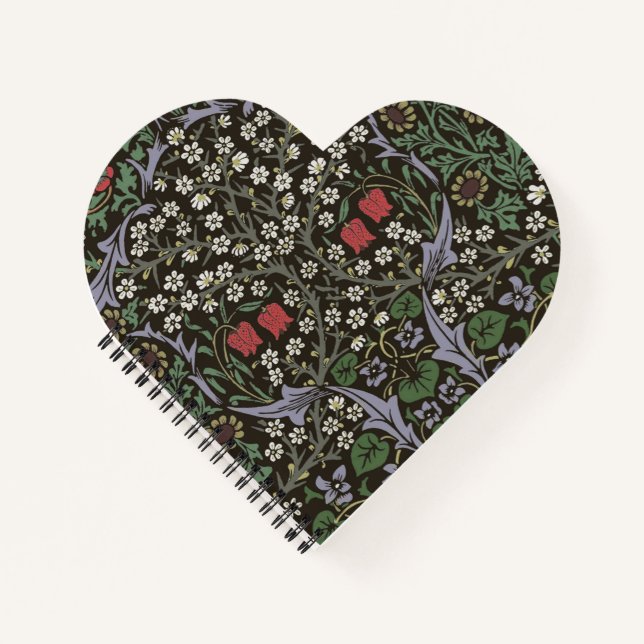 William Morris Blackthorn Tapestry Floral Notebook (Front)