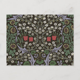 William Morris Blackthorn Tapestry Floral Postcard