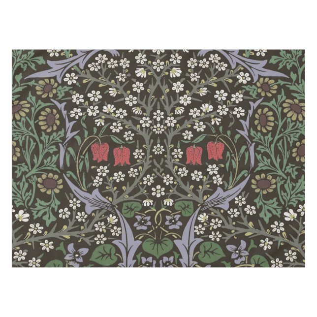 William Morris Blackthorn Tapestry Floral Tablecloth (Front (Horizontal))