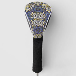 William Morris Blue and Gold Tulip Willow Design Golf Head Cover