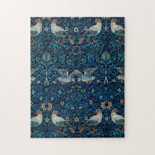 William Morris Blue Birds Tapestry Classic Jigsaw Puzzle
