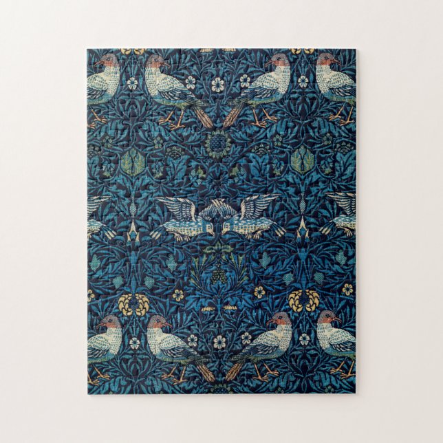 William Morris Blue Birds Tapestry Classic Jigsaw Puzzle (Vertical)