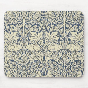 William Morris ,Blue grey ,pattern,art nouveau Mouse Pad