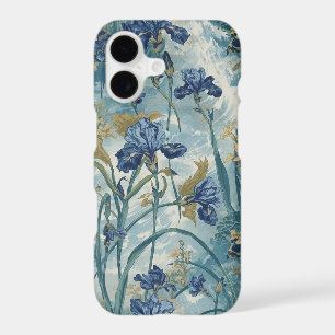 William Morris Blue Iris vintage floral pattern