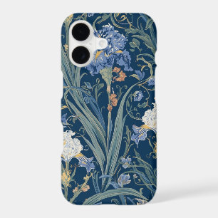 William Morris Blue Iris vintage floral pattern