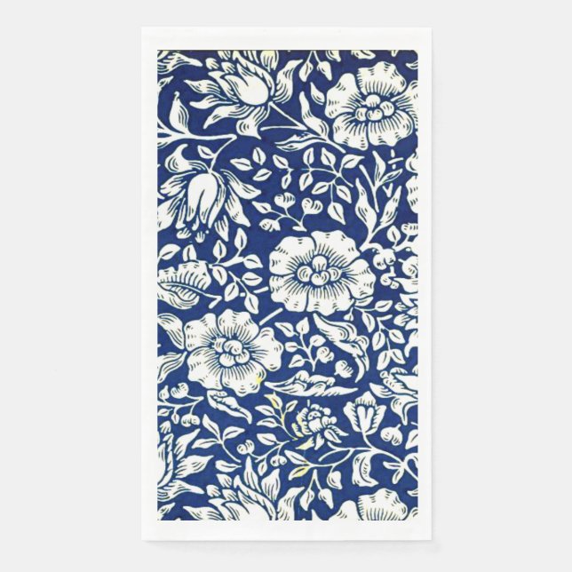 William Morris - Blue Mallow  Napkin (Front)