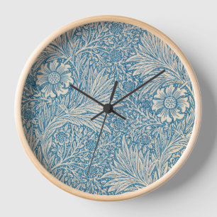 William Morris - Blue Marigold Floral Clock