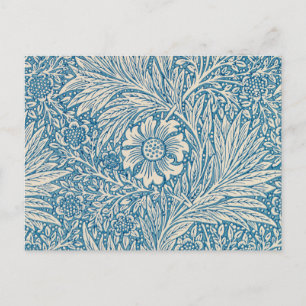 William Morris - Blue Marigold Postcard
