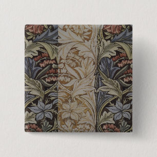 William Morris Bluebell Tapestry Botanical Classic 15 Cm Square Badge