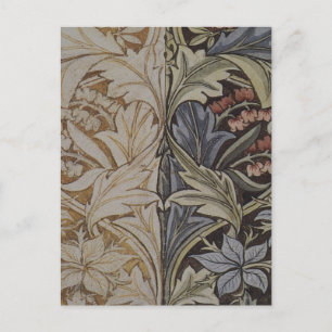 William Morris Bluebell Tapestry Botanical Classic Postcard