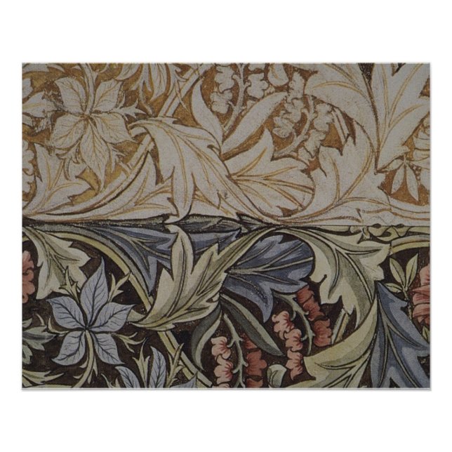 William Morris Bluebell Tapestry Design Poster (Front)