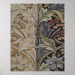 William Morris Bluebell Tapestry Design Poster